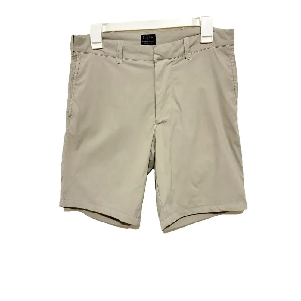 J.Crew Gramercy Flex Shorts Mens 31 Khaki Stretch Performance Chino